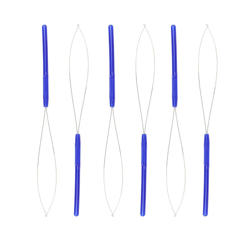 Hair Extension Loop Needle Threader Pulling Hook Tool and Bead Device Tool