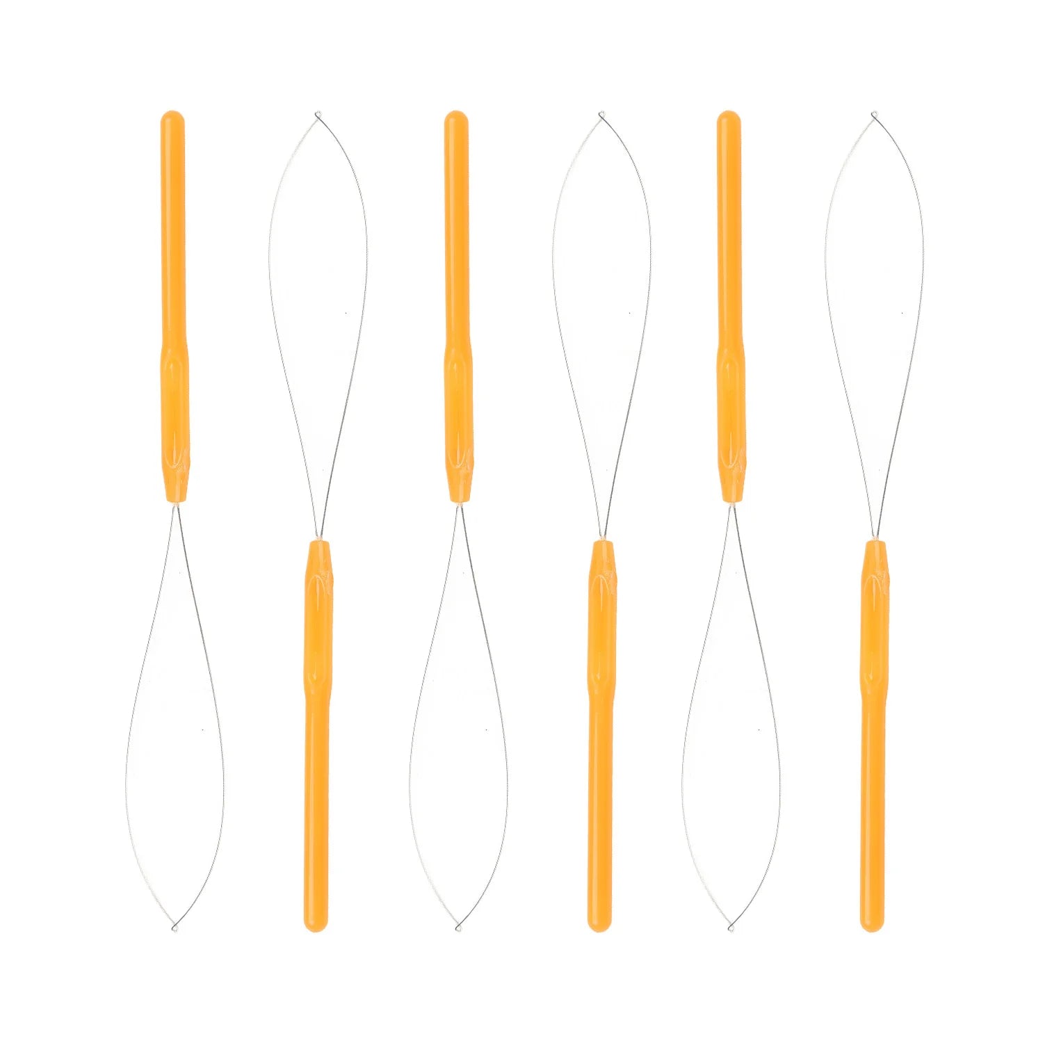 Hair Extension Loop Needle Threader Pulling Hook Tool and Bead Device Tool