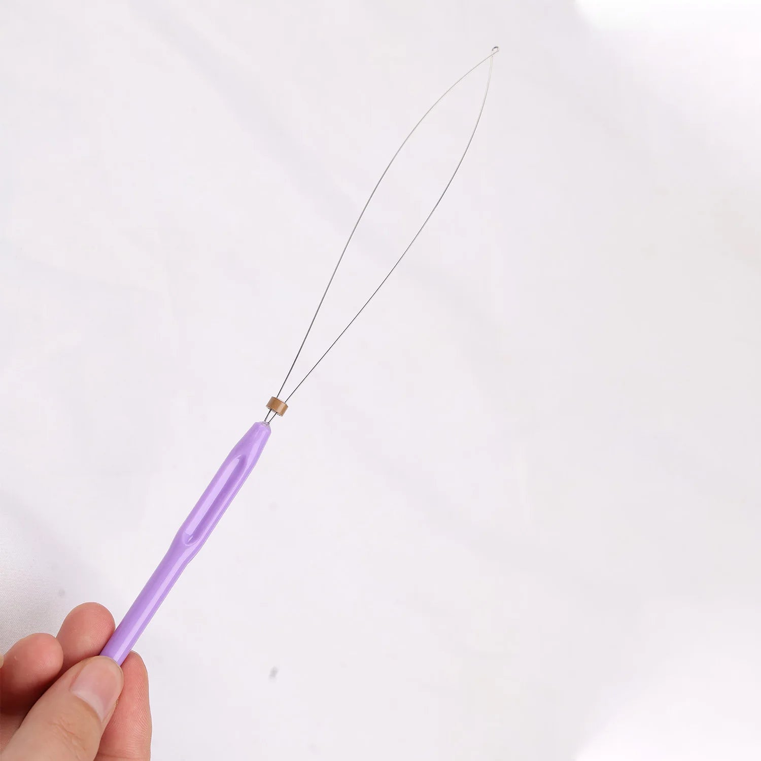 Hair Extension Loop Needle Threader Pulling Hook Tool and Bead Device Tool