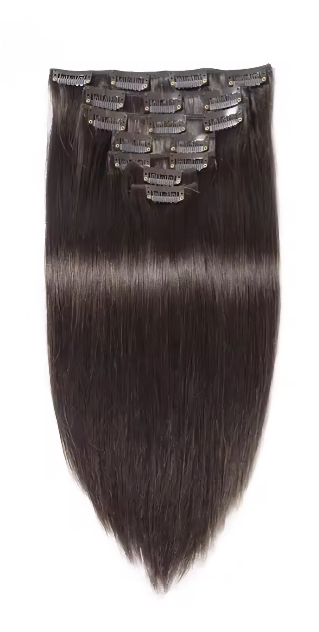 7pcs Clip in Hair Extensions 100% Human Hair